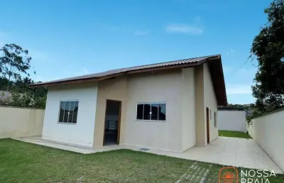 Casa sozinha no terreno, 3 dormitórios à venda, 80 m² por r$ 504.000 - são jose - itapoá/sc