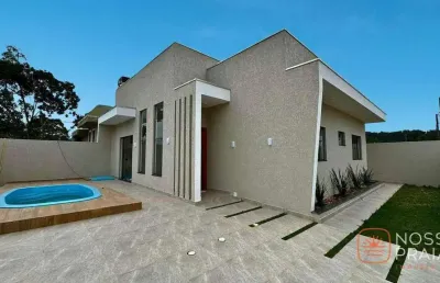 Casa com 3 dormitórios à venda, 88 m² por r$ 500.000,00 - princesa do mar - itapoá/sc