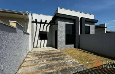 Casa com 3 dormitórios à venda, 80 m² por r$ 420.000,00 - cambiju - itapoá/sc