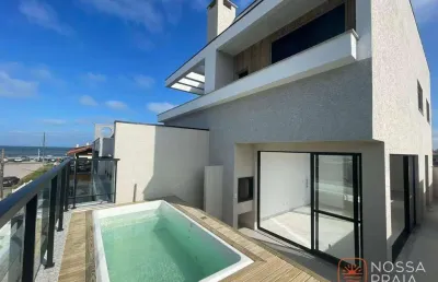 Cobertura com 3 dormitórios à venda, 170 m² por r$ 849.000,00 - barra do saí - itapoá/sc