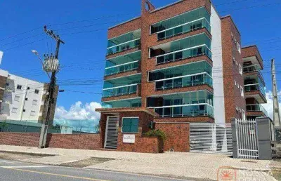 Apartamento pé na areia, com 3 dormitórios à venda, 120 m² por r$ 1.560.000 - itapema do norte gleba - itapoá/sc