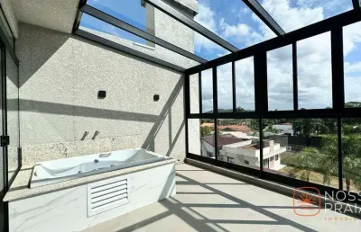 Cobertura com 2 dormitórios à venda, 147 m² por r$ 587.000,00 - princesa do mar - itapoá/sc