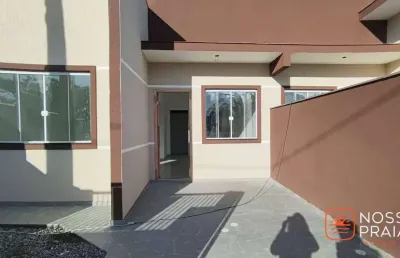 Casa com 2 dormitórios à venda, 71 m² por r$ 295.000,00 - cambiju - itapoá/sc