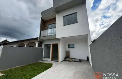 Sobrado com 3 dormitórios à venda, 93 m² por r$ 540.000,00 - praia do imperador - itapoá/sc