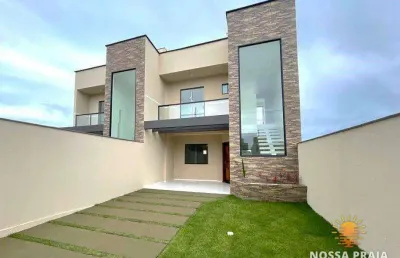 Sobrado com 3 dormitórios à venda, 106 m² por r$ 590.000,00 - barra do saí - itapoá/sc