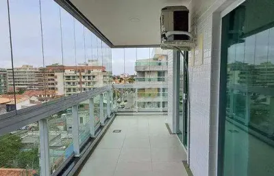 Cobertura com 1 dormitório à venda, 105 m² por r$ 460.000,00 - braga - cabo frio/rj