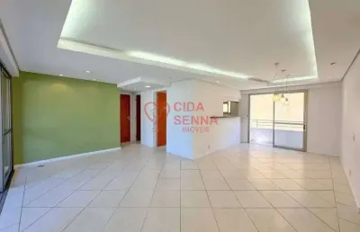 Desocupado - semi mobiliado  -ampla sacada - lavabo  -  2 vagas