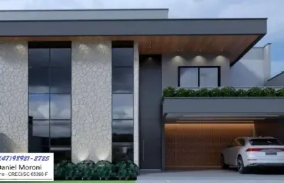 Linda casa em condomínio fechado com 3 suítes, joinville/sc