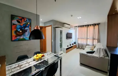 Apartamento com vista livre, reformado com armários planejados, ar condicionado,  lazer com piscina aquecida