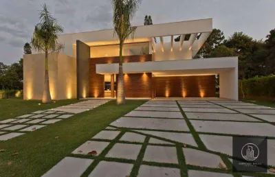 Casa com 4 dormitórios à venda, 442 m² por r$ 8.850.000,00 - lago azul - araçoiaba da serra/sp