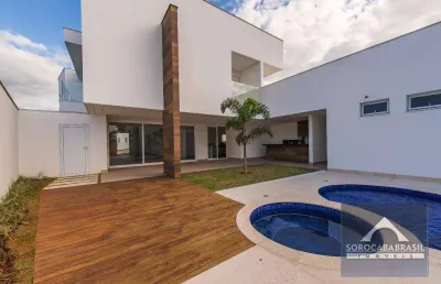 Oportunidade sobrado com 4 dormitórios à venda, 473 m² por r$ 2.900.000 - condomínio village sunset - sorocaba/sp, ao lado do shopping iguatemi.