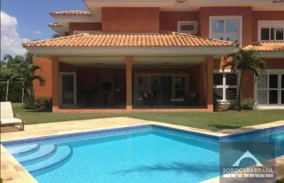 Sobrado com 4 dormitórios à venda, 475 m² por r$ 3.600.000,00 - lago azul condomínio e golfe clube - araçoiaba da serra/sp
