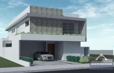 Sobrado com 4 dormitórios à venda, 288 m² por r$ 1.710.000 - condomínio mont blanc - sorocaba/sp, próximo ao shopping iguatemi.