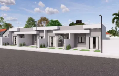 Casa com 2 quartos à venda na rua caetés & r. orestes beltrami, 122, monções, pontal do paraná, 50 m2 por r$ 330.000