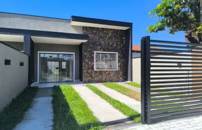 Casa com 3 quartos à venda na avenida tom jobim, 564, balneário primavera, pontal do paraná, 99 m2 por r$ 410.000