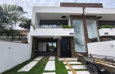 Casa com 3 quartos à venda na avenida santos dumont, 499, canoas, pontal do paraná, 163 m2 por r$ 1.026.000