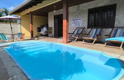 Casa com 5 quartos à venda na rua albert einstein, 428, santa terezinha, pontal do paraná, 220 m2 por r$ 855.000