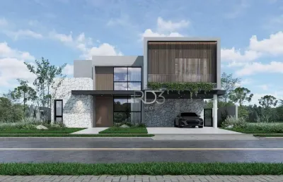 Sobrado com 4 suítes à venda - sun lake residence - londrina/pr