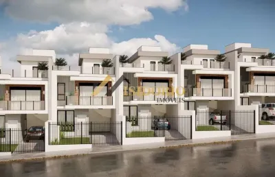 Excelente sobrado novo! 03 qtos.,suíte, sacada, terraço, 02 gar