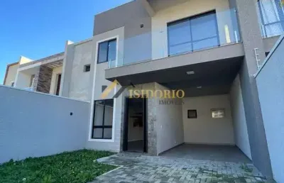 Belíssimo sobrado!!! 03 qtos., suíte, sacada, área gourmet
