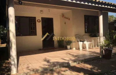 Ampla casa! 420m² de área total, 03 qtos.,churras., vaga de gar