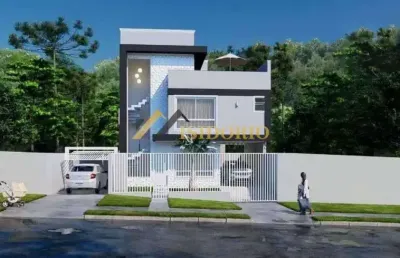 Sobrado alto padrão no uberaba! suíte, sacada, terraço gourmet!