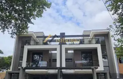 Sobrado no pineville! com terraço,3 quartos,suíte,sacada,04 gar