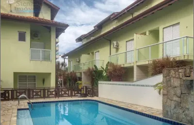 Casa em village com 3 quartos, 123m² por r$ 850.000 - maitinga - bertioga/sp