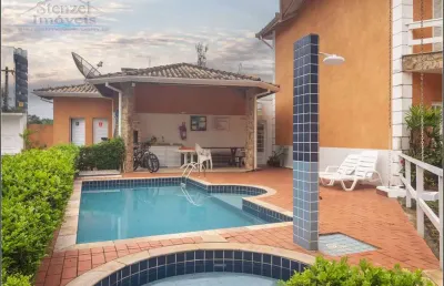 Casa em village com 3 quartos, 117m² por r$ 800.000 - centro - bertioga/sp