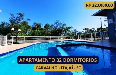 Apartamento para venda em itajaí, carvalho, 2 dormitórios, 1 banheiro, 1 vaga
