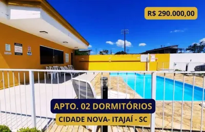 Apartamento para venda em itajaí, cidade nova, 2 dormitórios, 1 banheiro, 1 vaga