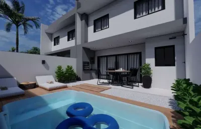 Casa para venda em barra velha, itajuba, 3 dormitórios, 1 suíte, 3 banheiros, 2 vagas