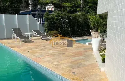 Apartamento para venda, pitangueiras, guarujá, com 4 suítes, 2 vagas de garagem, varanda gourmet, lazer completo, 2 quadras da praia