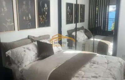 Apartamento novo para venda, centro, carapicuíba, com 1 dormitório, semi mobiliado, cozinha, sala, lavanderia, banheiro  e 1 vaga de garagem.