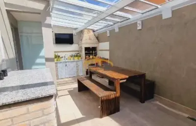 Sobrado para venda em condomínio fechado, cotia, com 3 dormitórios, sendo 1 suíte com closet, espaço gourmet e 2 vagas de garagem.