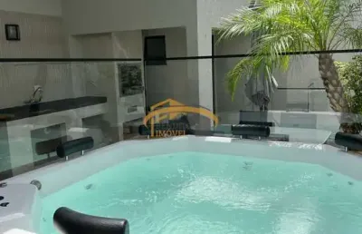 Sobrado impecável a venda , 4 dormitórios, closet, 4 vagas de garagem, jacuzzi, area gourmet, churrasqueira, academia
