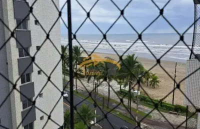 Apartamento para venda, praia grande, com 2 dormitórios, vaga de garagem, frente para o mar.
