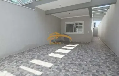 Sobrado novo para venda, umuarama, osasco, com 3 dormitórios, sendo 2 suítes, quintal com churrasqueira, 3 vagas de garagens.