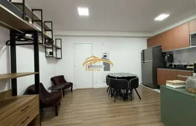 Apartamento mobiliado para locação, ultra bela vista, osasco, 1 dormitórios, varanda gourmet, lazer completo.