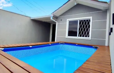 Casa à venda em fazenda rio grande - semi-novo com churrasqueira e varanda