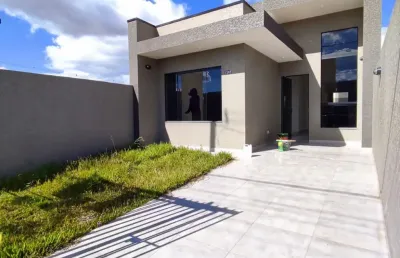 Casa 03 quartos com suíte, churrasqueira e pé direito alto em fazenda rio grande