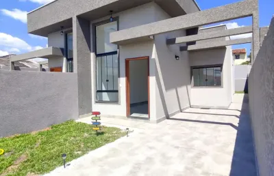 Casa 03 quartos, suíte e pé direito alto em araucaria. excelente acabamento