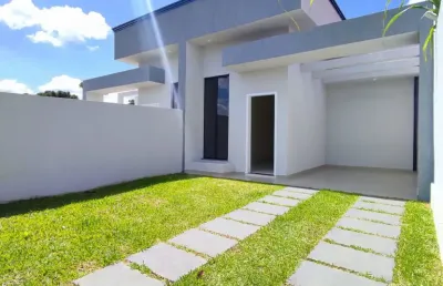 Casa 03 quartos, suíte e pé direito alto em araucaria. excelente acabamento