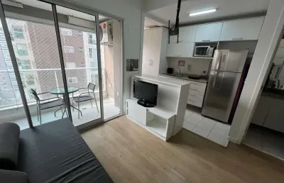 Apartamento para venda em são paulo, cidade monções, 1 dormitório, 1 banheiro, 1 vaga