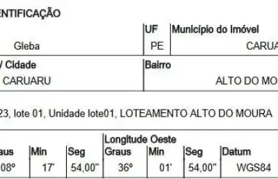 Oportunidade única em caruaru - pe | tipo: gleba | negociação: venda direta online  | situação: imóvel