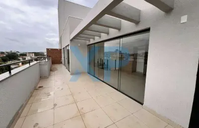 Apartamento de cobertura novo no bairro bom pastor: 3 quartos, 1 suíte, 3 salas, 2 banheiros, 3 vagas de garagem, 200,00 m² de área em divinópolis-mg.