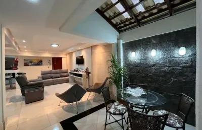 Apartamento de 3 quartos com área gourmet e elevador na vila belo horizonte, divinópolis-mg: 123m², suíte, ar condicionado.