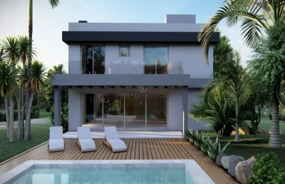 Casa em condomínio fechado com 3 quartos à venda na estrada das três meninas, --, vila nova, porto alegre por r$ 2.690.000