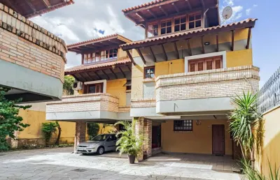 Casa em condomínio fechado com 3 quartos à venda na avenida coronel marcos, --, pedra redonda, porto alegre por r$ 730.000