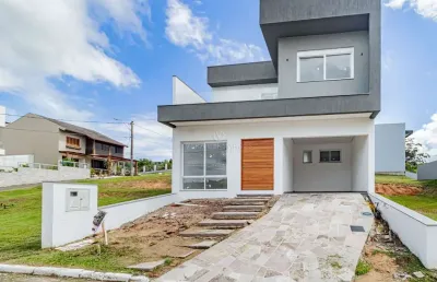 Casa em condomínio fechado com 3 quartos à venda na avenida altos do santa rita, --, aberta dos morros, porto alegre por r$ 640.000